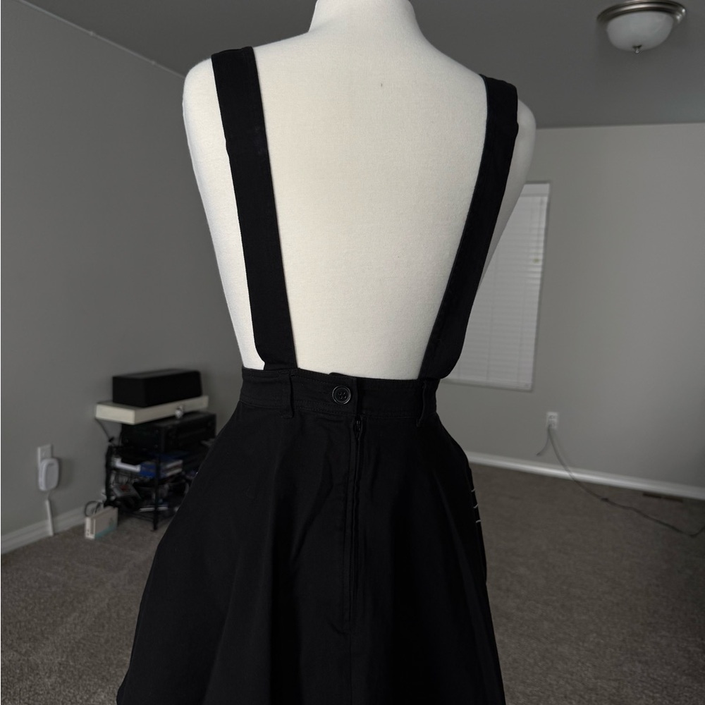 Hell Bunny Black Dress with White Embroidery - Picture 4 of 9